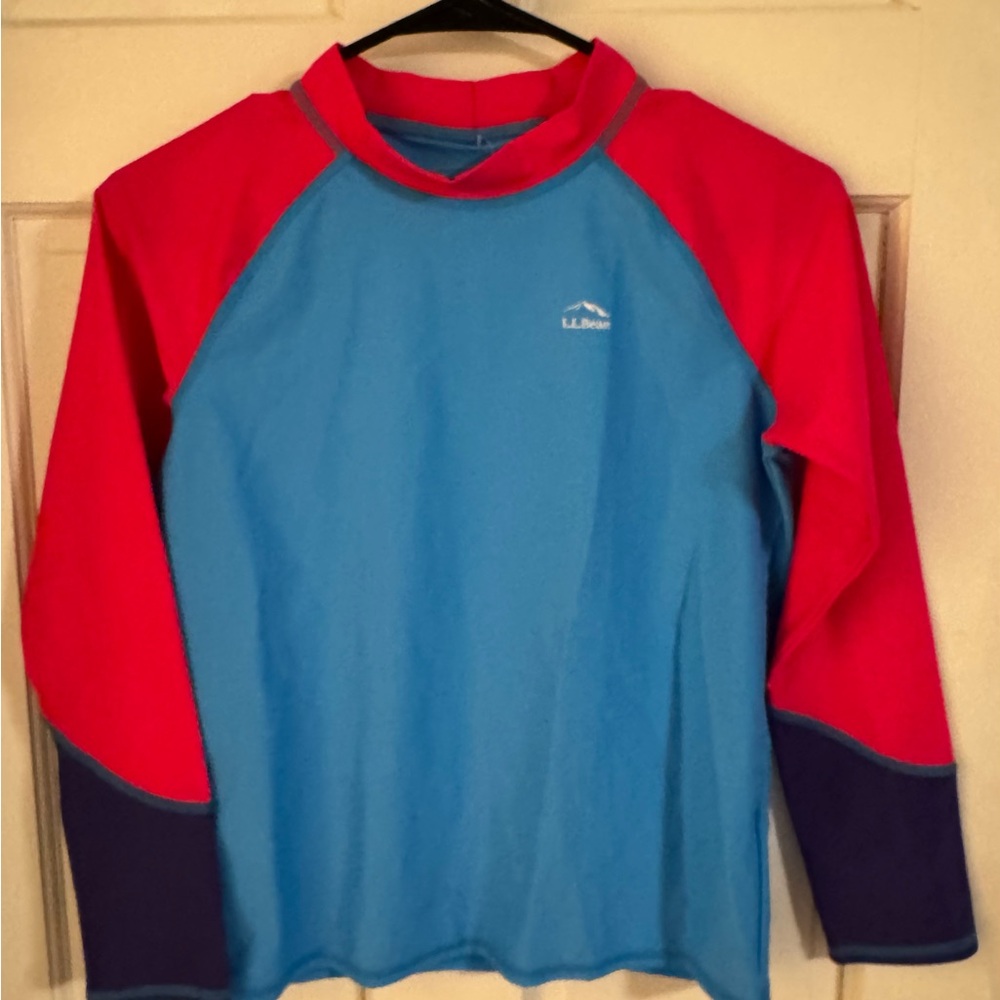Kids LL Bean Sun and Surf Swim Shirt UPF 50 NWT Size Large 14-16